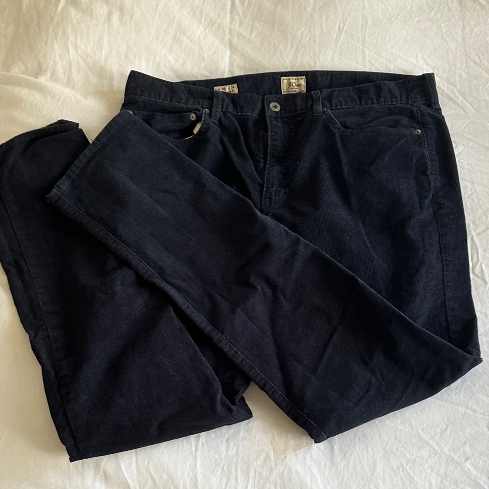 J. Crew Men's Navy Corduroy Pants